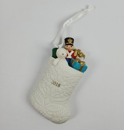 Hallmark Andenken Ornament 2018 gefüllt mit Spaß! Weihnachtsstrumpf Bär Soldat - Bild 2 von 11