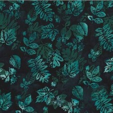 Hoffman Batiks Fabric - Bali Batik - Midnight Leaves V2534-128