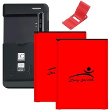 2x 5380mAh Grade A+ Battery Universal Charger Bracket for LG V10 H901 USA Seller