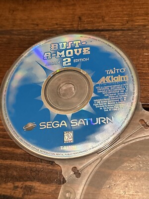 Bust-A-Move 2: Arcade Edition (Sega Saturn, 1996) Disc Only Tested  