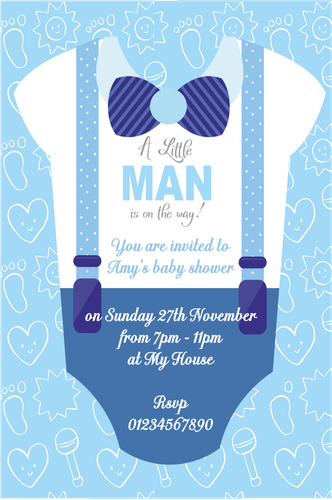 10 hermosas invitaciones personalizadas para baby shower niño o niña - Imagen 13 de 24