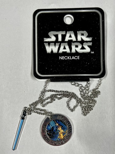 Disney Star Wars May The Force Be With You Saber Pendant Necklace Loungefly NEW - Picture 6 of 6
