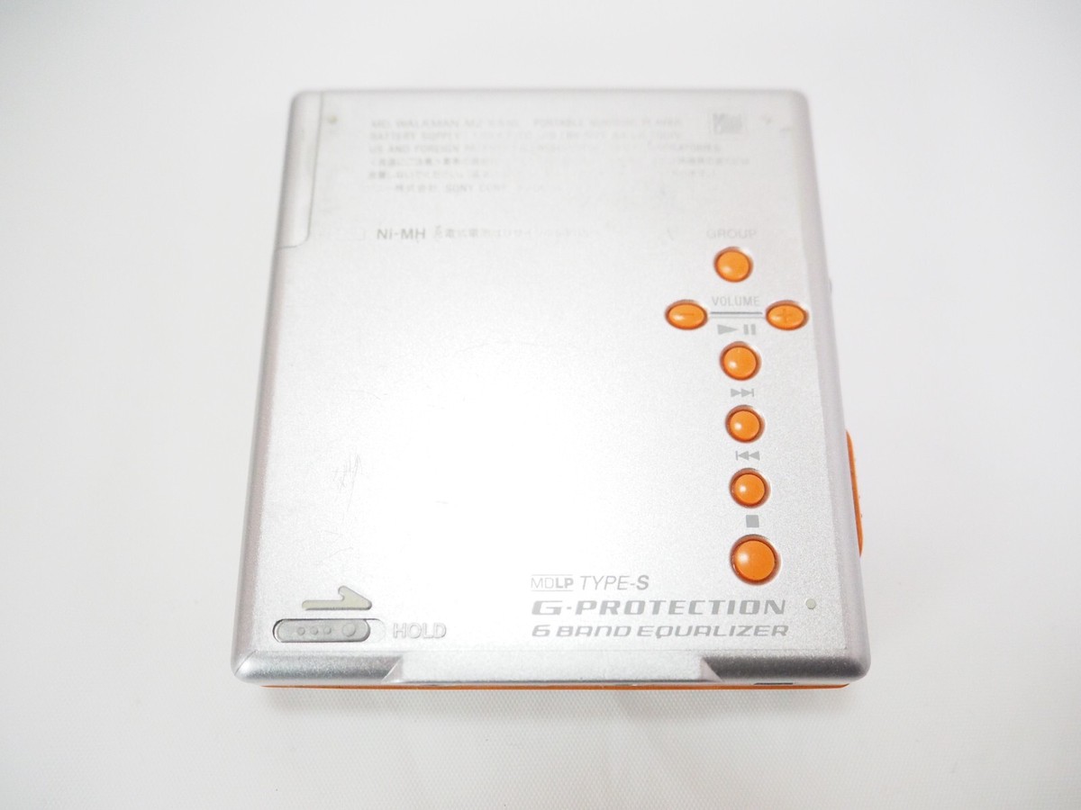 Sony MZ-E510 MD MiniDisc Walkman MD Player Silver Orange