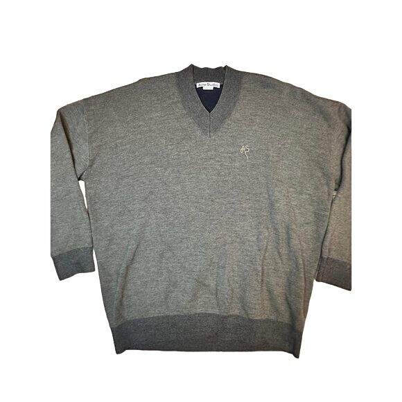 Acne Studios V-Neck Sweater in Gray | eBay