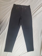 Vintage Levis 550 Denim Black Jeans Womens 9 Med Relaxed Fit Tapered Leg