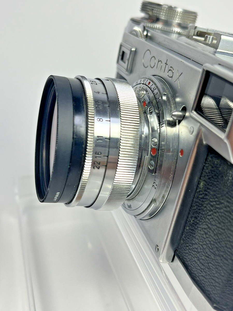 Contax Carl Zeiss Ikon Film Camera Sonnar 50mm 1:2 Lens From Japan