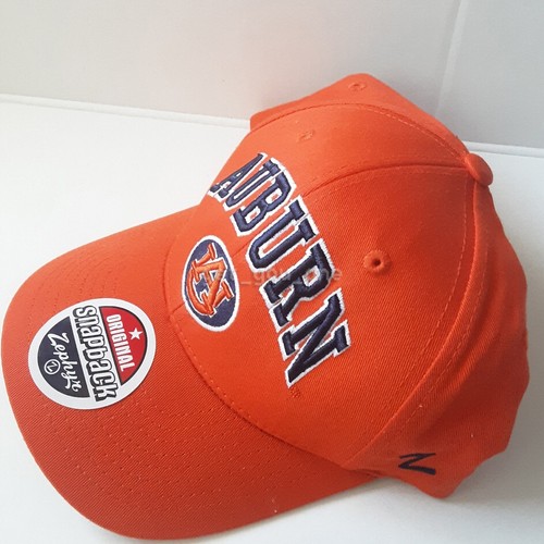 NEW Zephyr Auburn University Tigers Orange Snapback Hat ZHat Baseball Cap - Picture 3 of 5