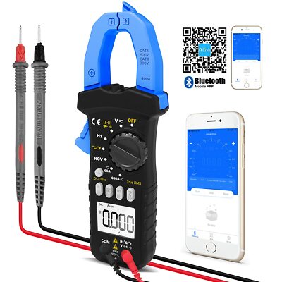 HoldPeak TRMS 6000 Counts Digital Clamp Multimeter AC/DC AMP Volt ohm NCV Tester