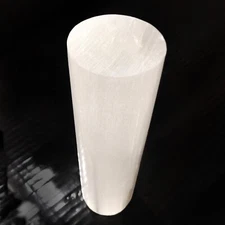 XL Selenite Tower Polished 6 " Cylinder Selenite Harmonizer Crystal Column