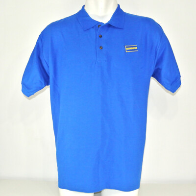 BLOCKBUSTER VIDEO Employee Uniform Polo Shirt Men's Size 2XL NEW