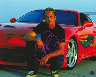 Paul Walker Signed Autographed Fast & Furious 8x10 Photo with COA/Hologram