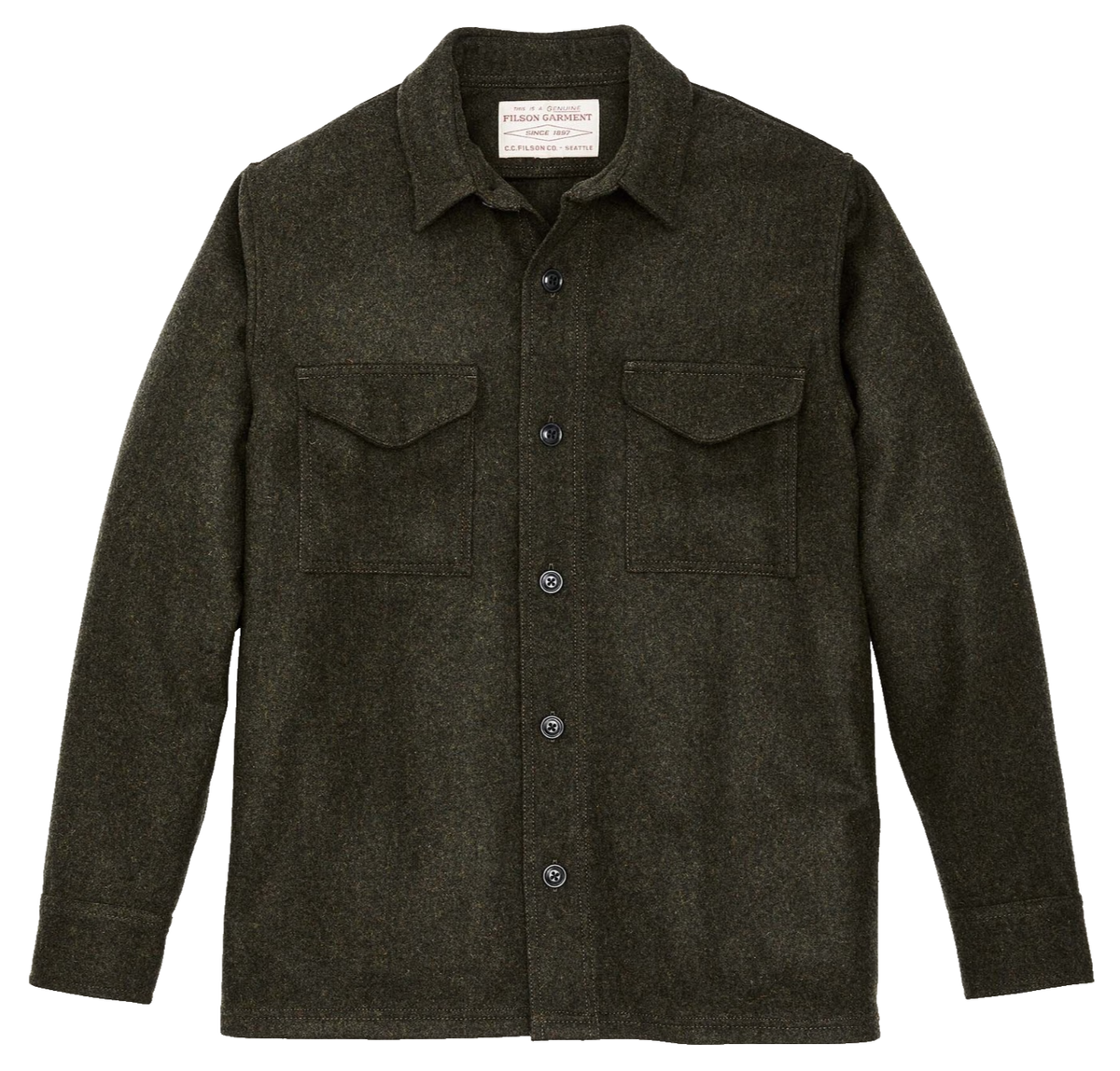 Filson Wool Jac Shirt - XXL - NEW - 20288328 Forest Green Dark