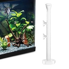 Glass Clear Shrimp Feeding Food Dish Bowl  Feeding Tube for Aquarium Fish Tank