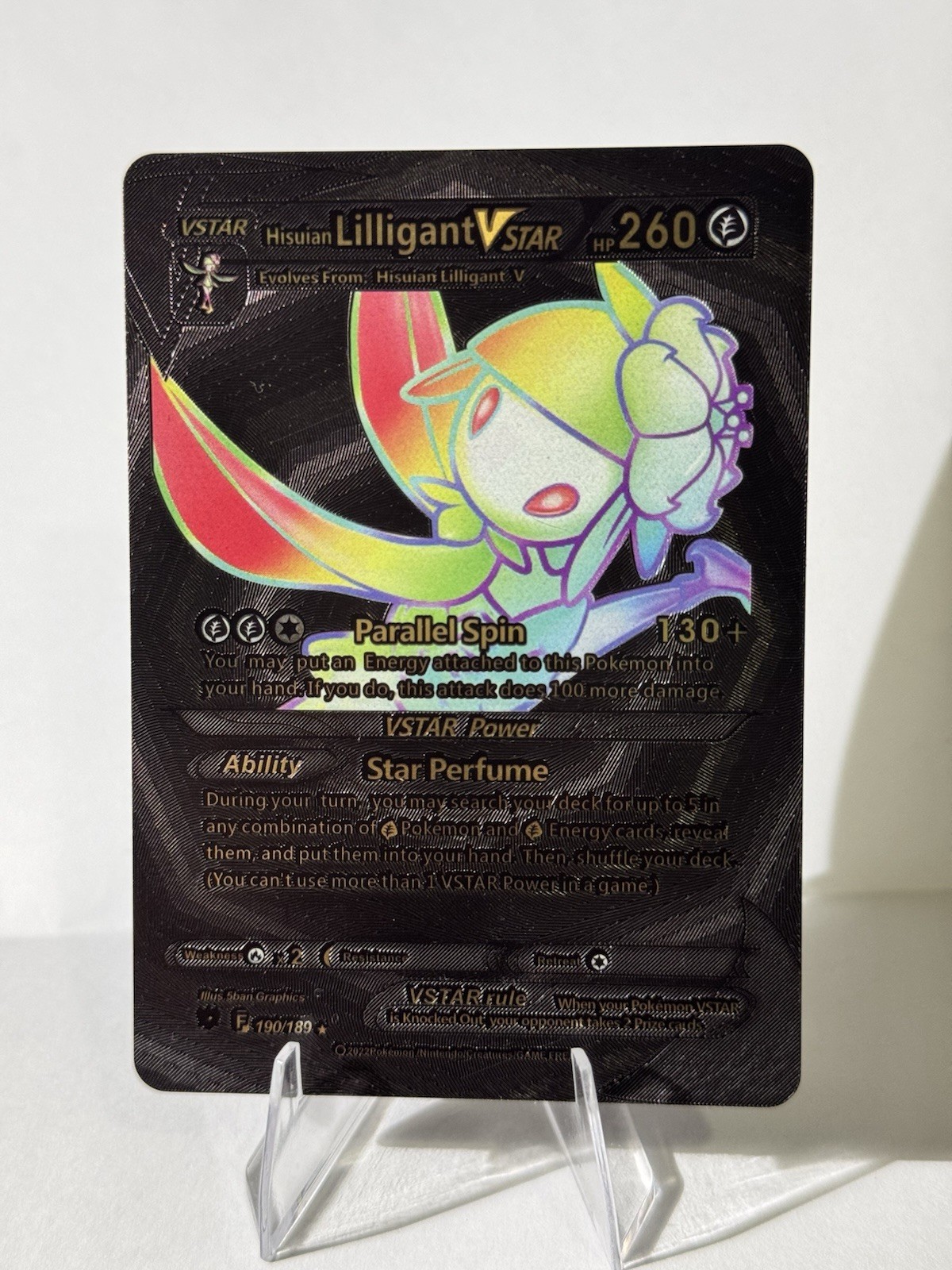 Hisuian Lilligant VSTAR Pokemon TCG 190/189 Astral Radiance UR FA Holo ENG