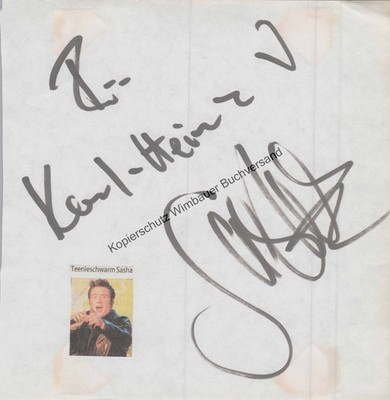 Original Autogramm Sascha Sasha /// Autograph signiert signed signee Röntgen, Sa