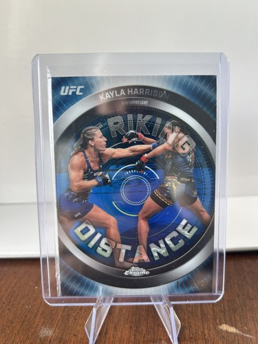 2026 Topps Chrome UFC Kayla Harrison Striking Distance Blue Refractor SP /150
