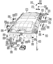 Genuine Mopar Visor Left 1LS25HL1AH