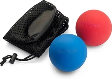 Lacrosse Massage Balls for Trigger Point Therapy, Muscle Knots, Yoga,... 