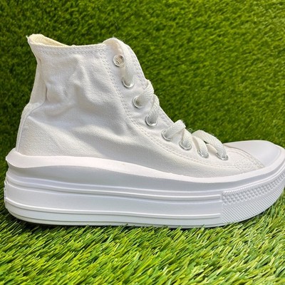 Converse Chuck Taylor All Star Move Womens Size 7 White Athletic Shoes Sneakers