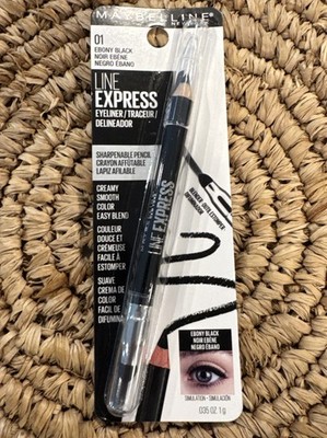 Maybelline Ebony Black Line Express 01 Creamy Smooth Color Easy Blend Eyeliner