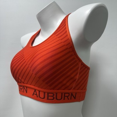 University Of Auburn Tigers Gymnastics Longline Sports Bra Team Issued UA