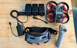 DJI Avata Ready to Fly FPV Drone Combo with Goggles, 3 batteries