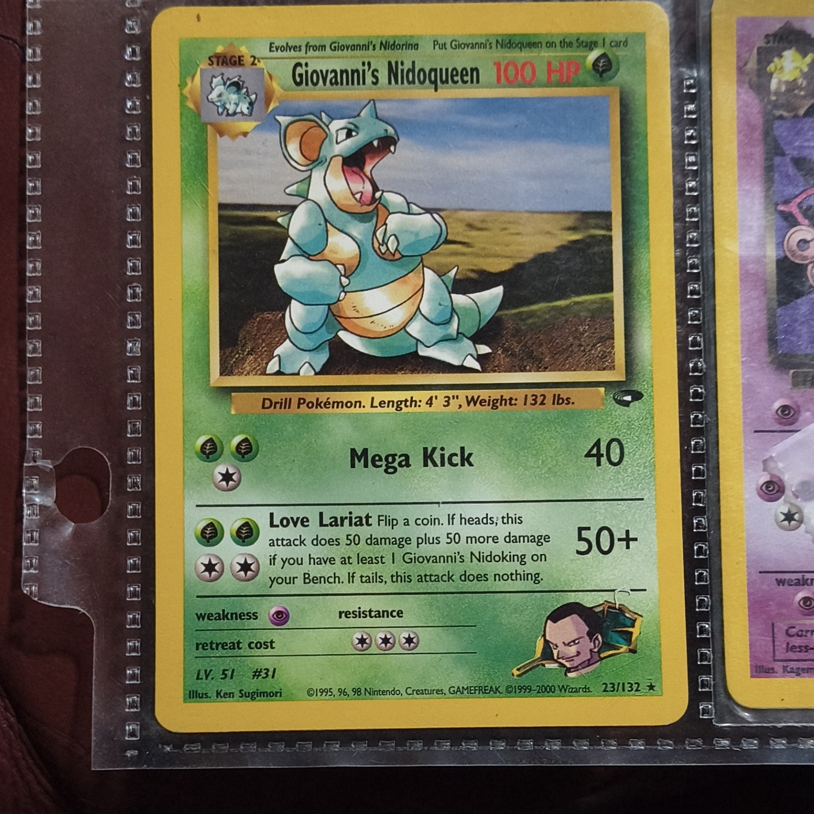The Pokémon Company Pokémon TCG Giovanni's Nidoqueen Gym Challenge 23/132 Rare …