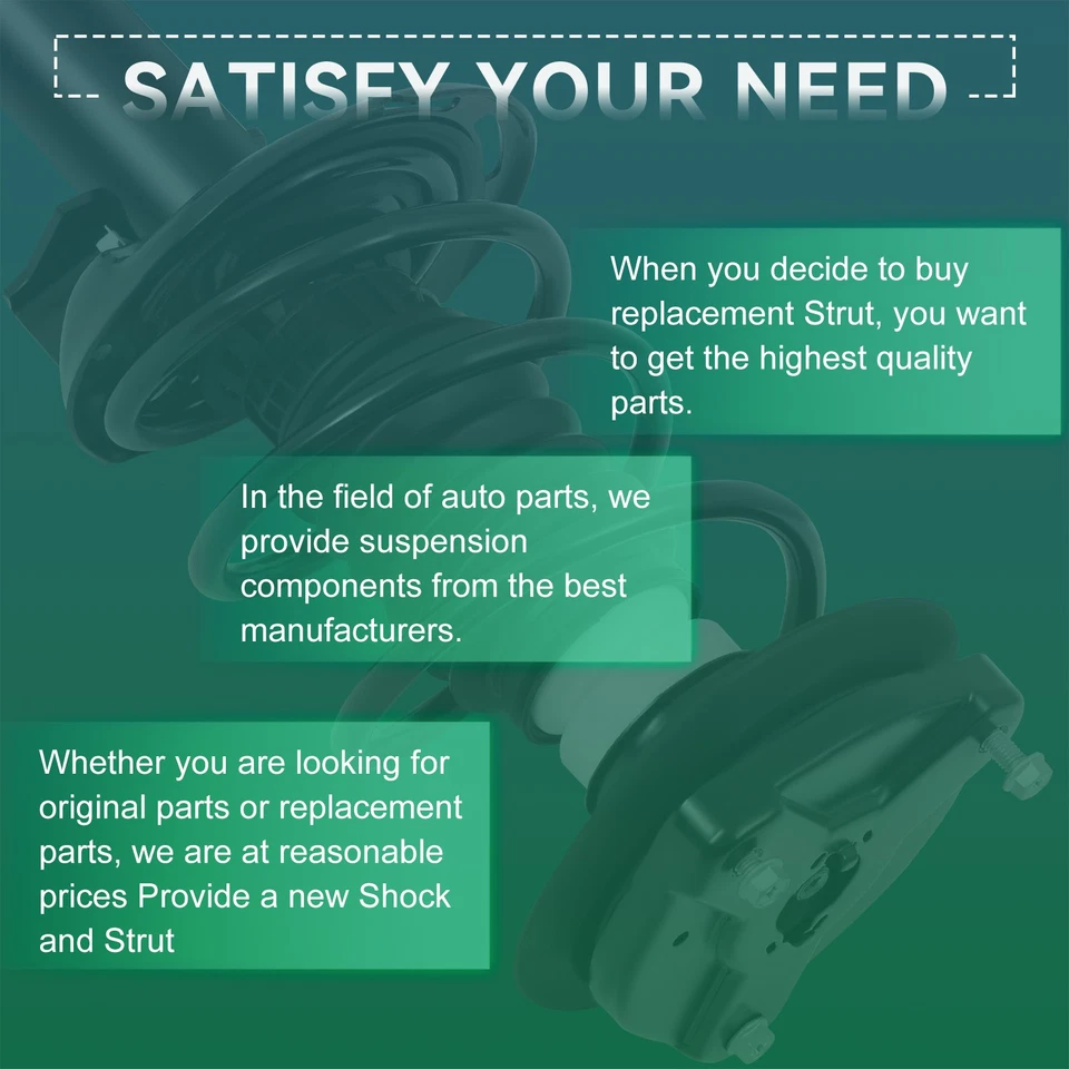 2x Para Mercedes-Benz C230 C250 C300 C350 Puntales Delanteros Completos y Muelles y Soportes Foto 4 de 4