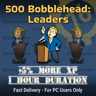 Fallout 76 500 Bobblehead Leaders Fast EXP Quick Trade for PC Only
