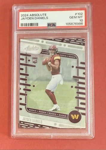 2024 Panini Absolute - Rookies Jayden Daniels #102 (RC) GEM MT PSA 10