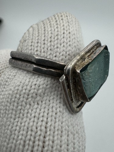 Anello JACK 925 in argento sterling vetro romano di oltre 100 anni - Foto 4 di 12