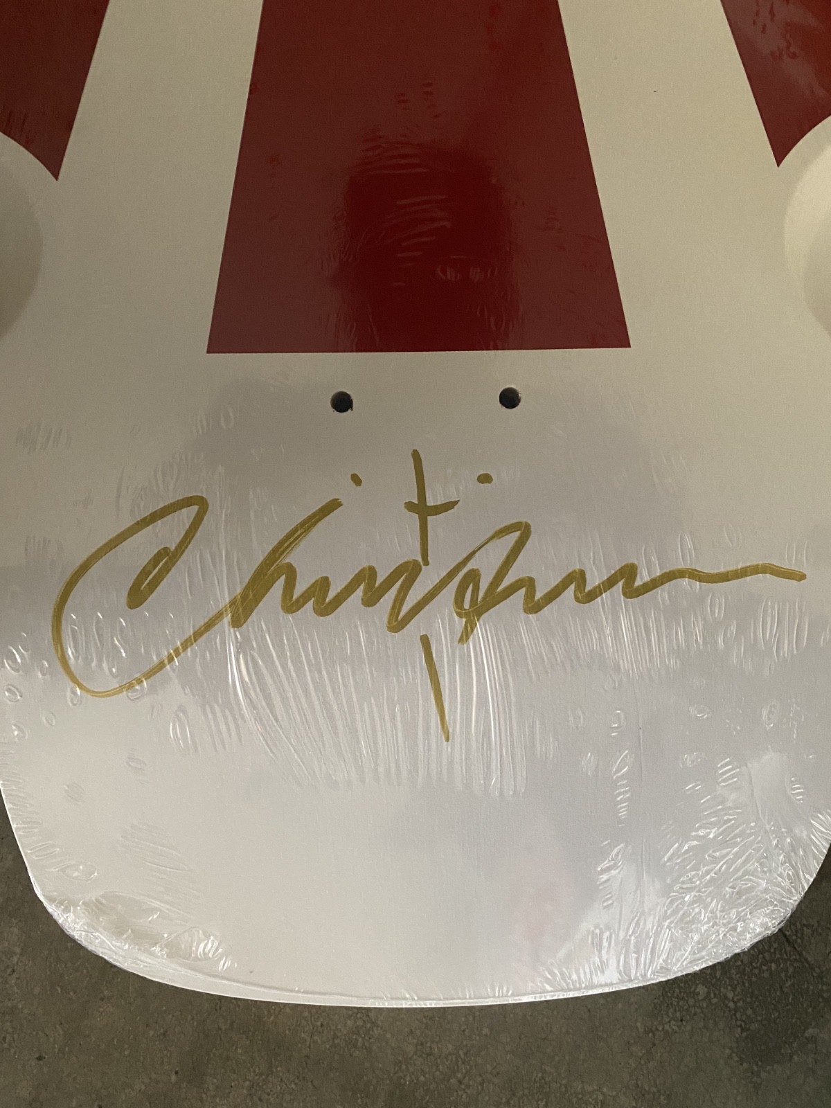 RARE SIGNED CHRISTIAN HOSOI SIMS NOS REISSUE SKATEBOARD DECK