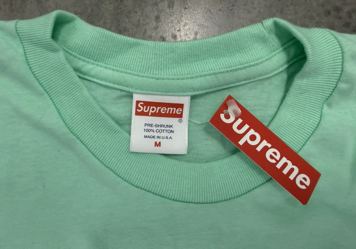 Supreme Prodigy SS18 Short Sleeve Tee Mint Green Size Medium NWT