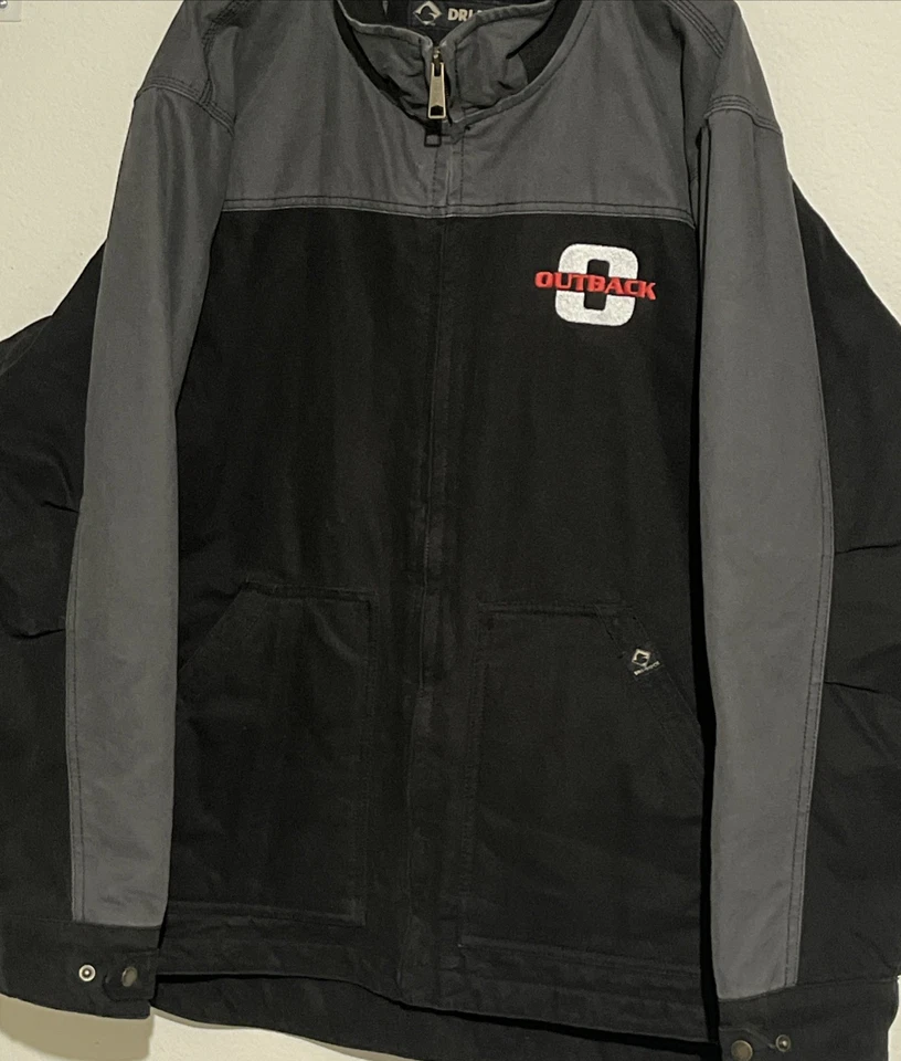 MINT DRI-DUCK XL HORIZON BLACK GRAY QUILTED LINER CANVAS HEAVY DUTY WORK JACKET - Image 2 of 4
