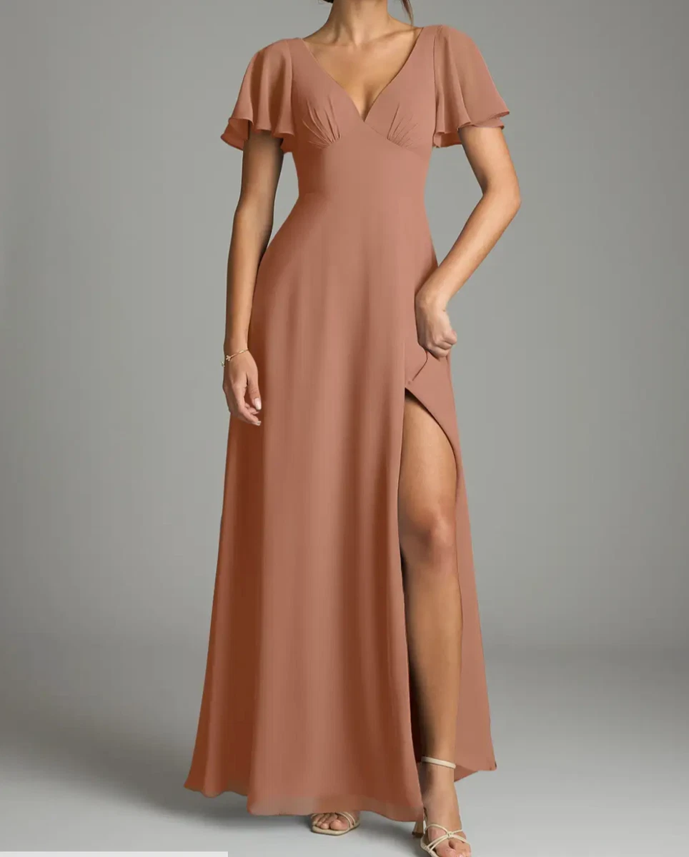 bronze bridesmaid dresses uk Keisha Maxi Bridesmaid Dress