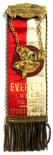 ca. 1910 Everett MOOSE LODGE #248 Washington large fancy medal badge pinback