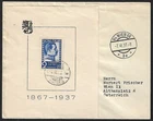 FINLAND HANKO TO AUSTRIA FDC COMMEMORATIVE STAMP ON COVER 1937