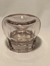 c1890-1910 cork top Blown Glass Funnel Ink bottle Inkwell Sun colored amethyst