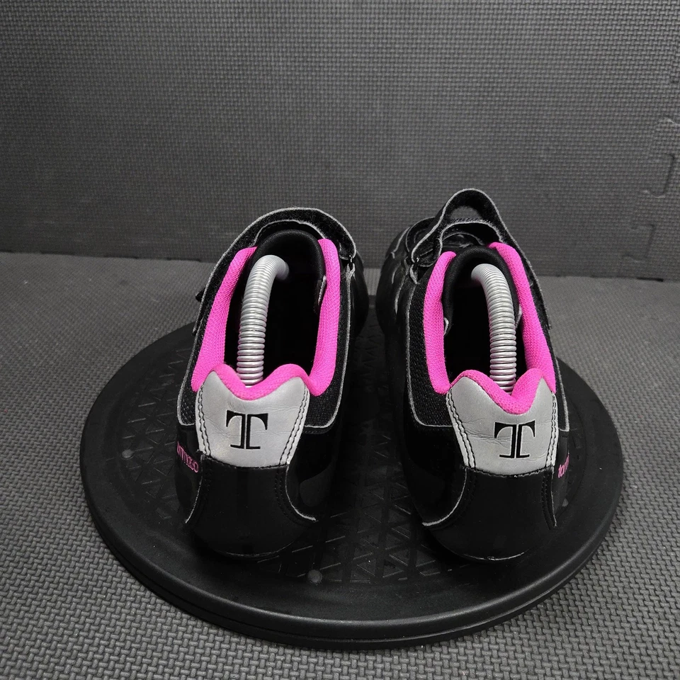 Tommaso Pista 100 Zapatos de Ciclismo para Mujer 10.5 EU 42 SPD Botines de 2 Pernos Negro Rosa Foto 4 de 4