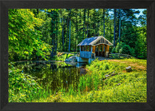 Wason Pond Bridge Framed Wall Art Poster Canvas Print Picture