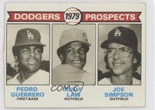 1979 Topps 1979 Prospects Pedro Guerrero Rudy Law Joe Simpson #719 0u2j