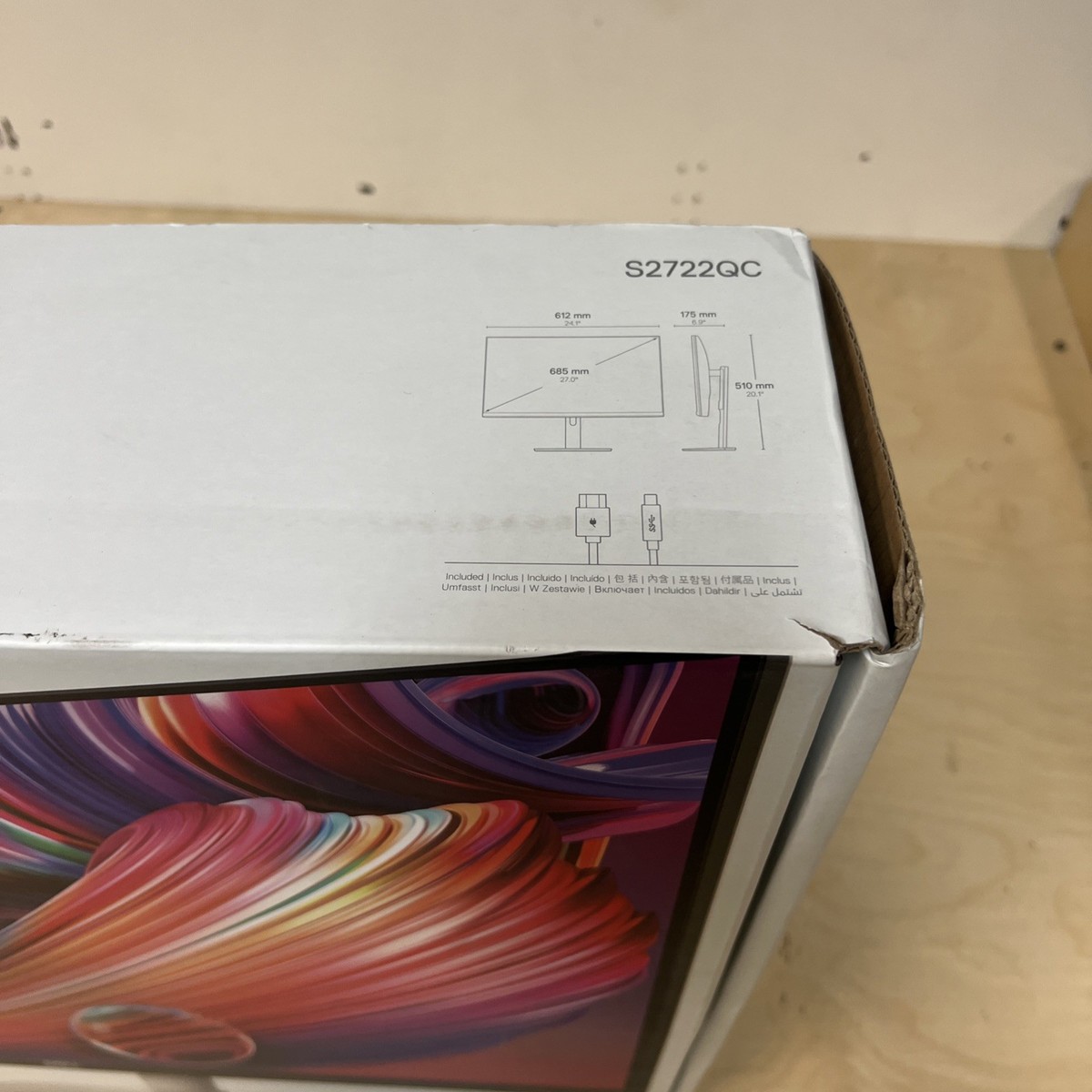 Dell S2722QC 27 inch 4K USB-C Monitor UHD (3840 x 2160) Computer