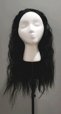 Black Water Wave Headband Women's Synthetic Full Wig 20" long Adjustable