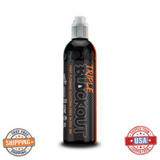 World Famous Tattoo Ink - Triple Blackout Tattoo Ink - Dark & Bold Black Shade -