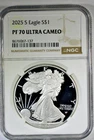2025-S American Silver Eagle Proof-70 Ultra Cameo