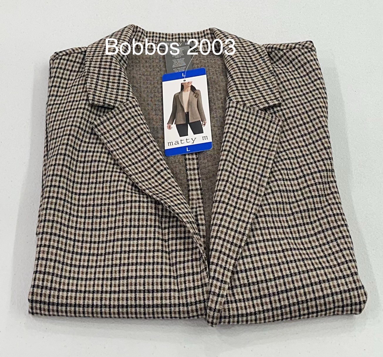 Matty M Women's Long Sleeve Stretch Pockets Blazer, Tobacco, Size L