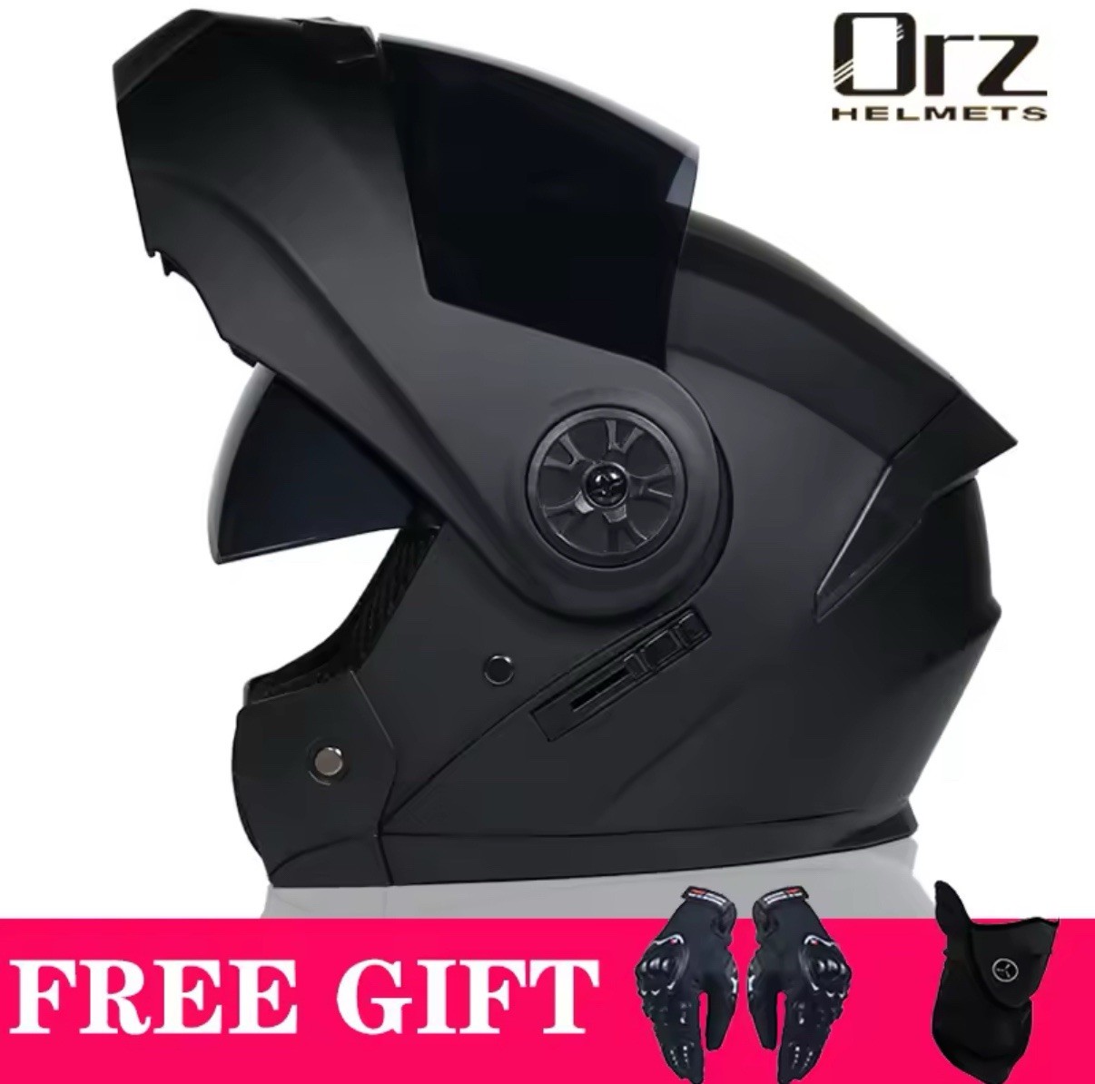 Casque moto avec double écran solaire et ventilation active