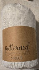 Premium 3 Piece Paisley Pattern Duvet Cover Set King  Cal King
