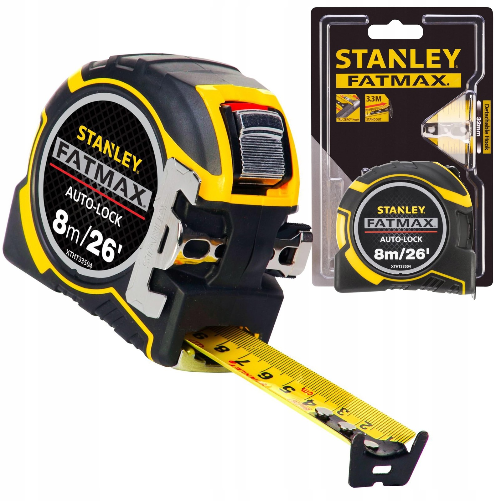 Stanley STA033504 8m/26ft FATMAX Autolock Tape Measure
