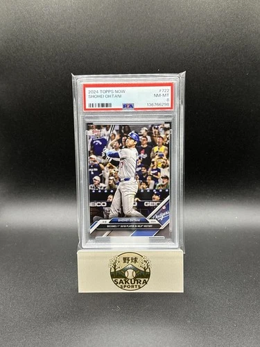 2024 Topps Now #722 Shohei Ohtani PSA 8 Dodgers 50/50 Milestone SP